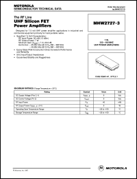 MHW2707A1 Datasheet