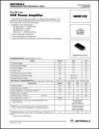 MHW105 Datasheet