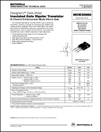 MGW30N60 Datasheet