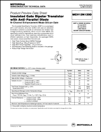 MGV12N120D Datasheet