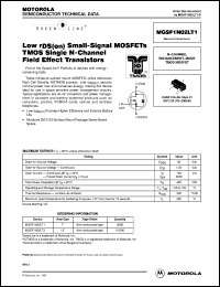MGSF1N02ELT3 Datasheet
