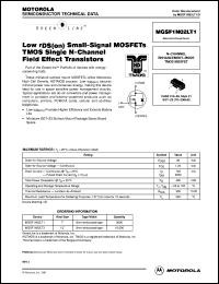 MGSF1N03LT1 Datasheet