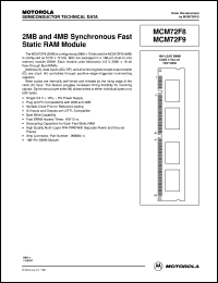 MCM72F8DG10 Datasheet