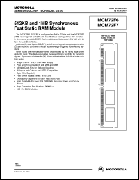 MCM72F7DG12 Datasheet