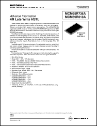 MCM69R818AZP5R Datasheet