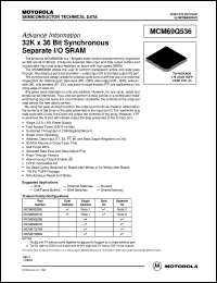 MCM69Q536TQ10R Datasheet