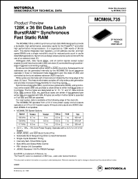 MCM69L735ZP7 Datasheet