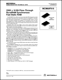 MCM69F819ZP8.5 Datasheet
