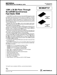 MCM69F737TQ11 Datasheet