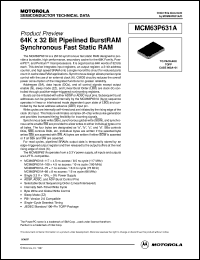MCM63P631ATQ117R Datasheet