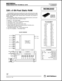 MCM6205DJ15 Datasheet