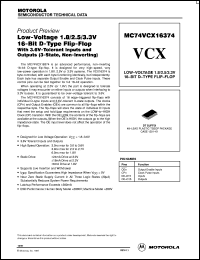 MC74VCX16373DT Datasheet