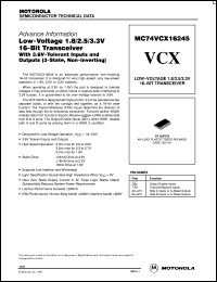 MC74VCX16245DT Datasheet