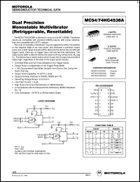 MC54HC4538AJ Datasheet