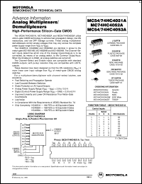 MC74HC4051ADT Datasheet