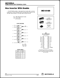 MC10189FNR2 Datasheet