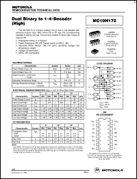 MC10H176MEL Datasheet