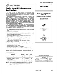 MC12202DT Datasheet
