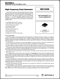 MC12439FN Datasheet