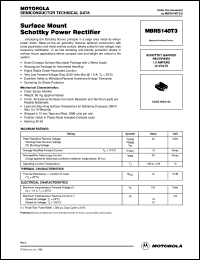 MBRS140T3 Datasheet