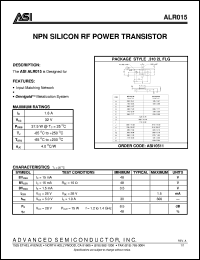 ALR015 Datasheet