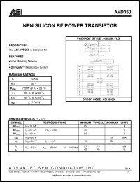 AVD350 Datasheet