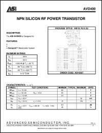 AVD400 Datasheet