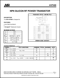 AVF400 Datasheet
