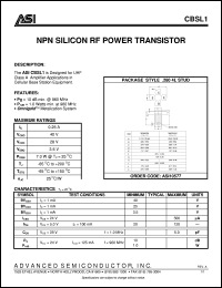 CBSL1 Datasheet