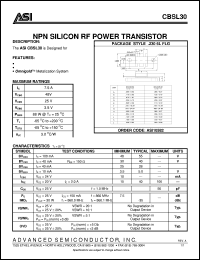 CBSL30 Datasheet