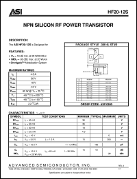 HF20-12F Datasheet