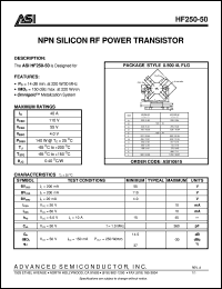 HF250-50 Datasheet