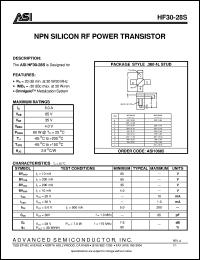 HF30-28F Datasheet
