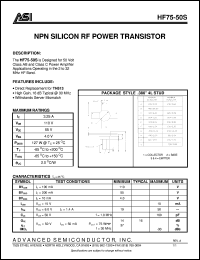 HF75-50S Datasheet