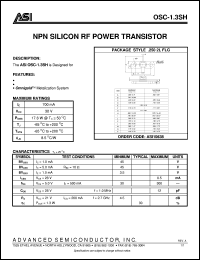 OSC-1.3SH Datasheet