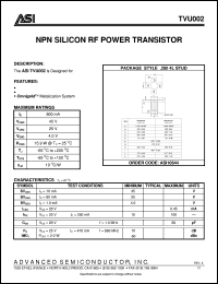 TVU002 Datasheet
