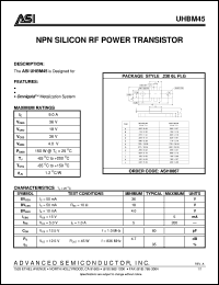 UHBM45 Datasheet