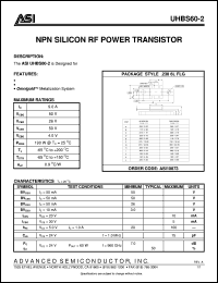 UHBS60-1 Datasheet