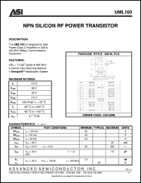 UML100 Datasheet