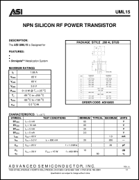 UML15 Datasheet