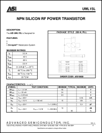 UML1SL Datasheet