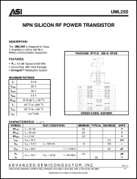 UML25S Datasheet