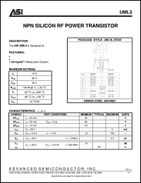 UML3 Datasheet