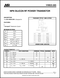 VHB25-28S Datasheet