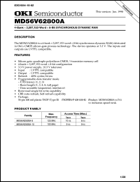 MD56V62800A-10TA Datasheet