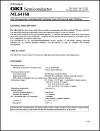 ML64168-TB Datasheet
