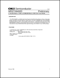 MR27V6402D Datasheet