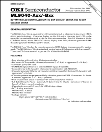 ML9040-BxxGA Datasheet