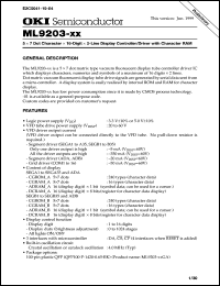 ML9203-xxGA Datasheet