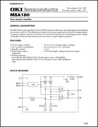 MSA180MS-K Datasheet